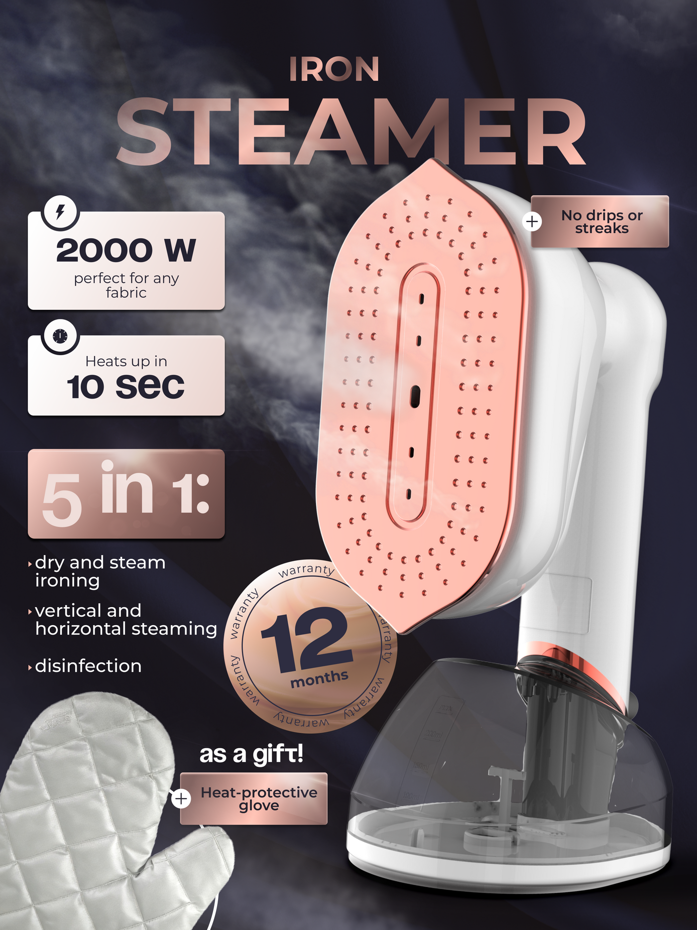 Handheld steamer