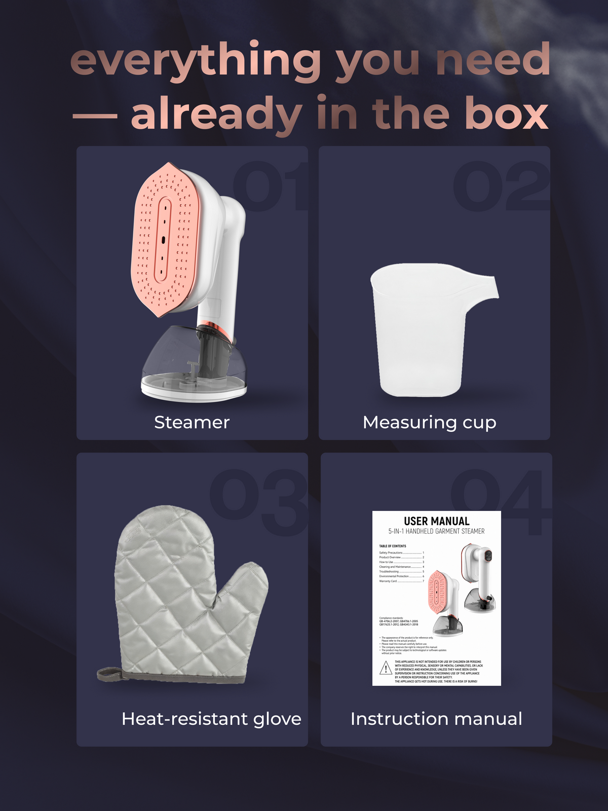 Handheld steamer
